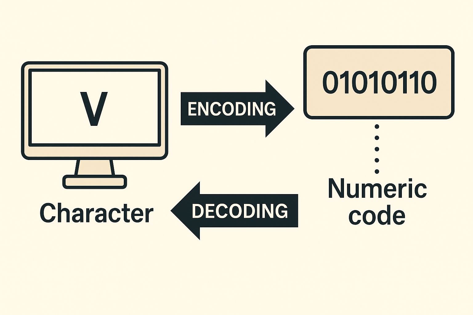 字元編碼示意圖